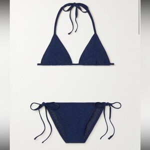 Hunza G Gina Metallic Bikini set